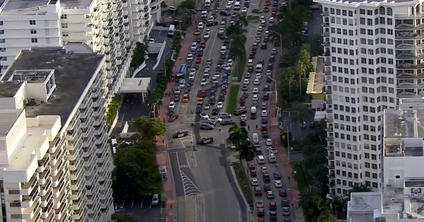 Law enforcement searching for strike-and-run driver just after 2 struck in Miami Beach