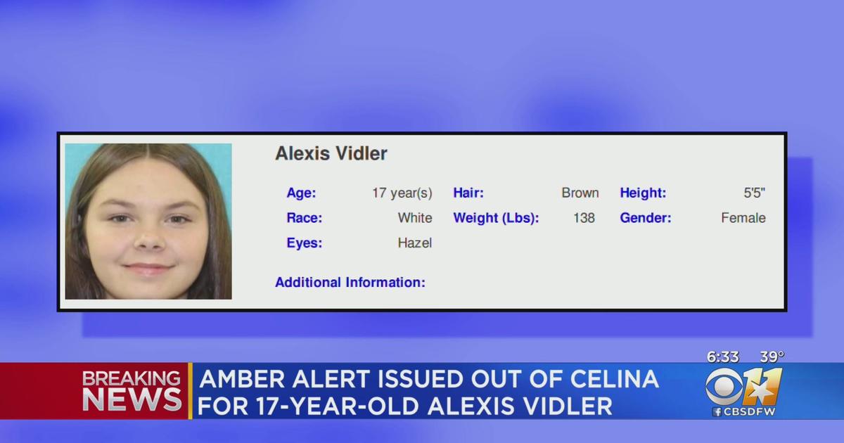 Amber Alert issued for missing 17yearold from Celina CBS Texas