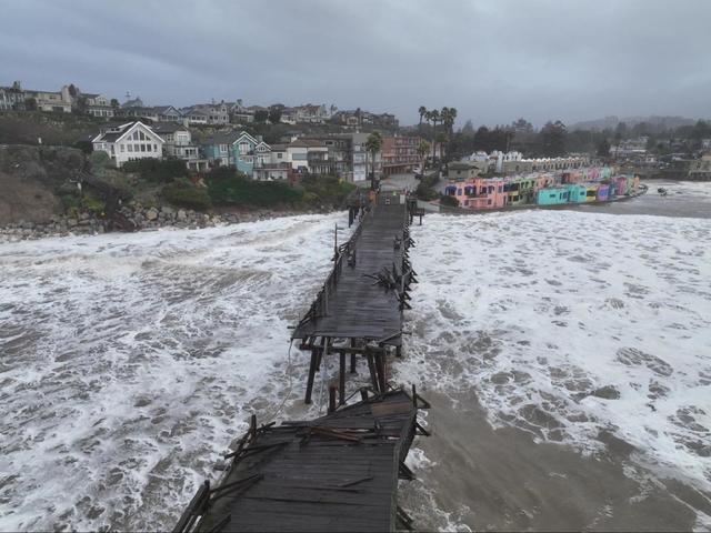 Santa Cruz reeling from bomb cyclone as piers are broken wharf is