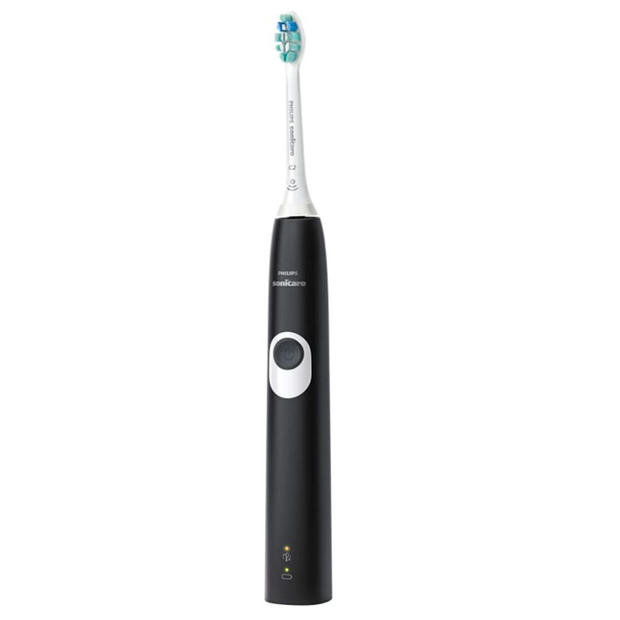 PHILIPS Sonicare ProtectiveClean 4100 Rechargeable Electric Toothbrush, Black - Plaque Control with Pressure Sensor, Up to 2 Weeks Operating Time, Broage Random Color Electric Toothbrush 