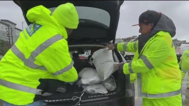 SF sandbag distribution 