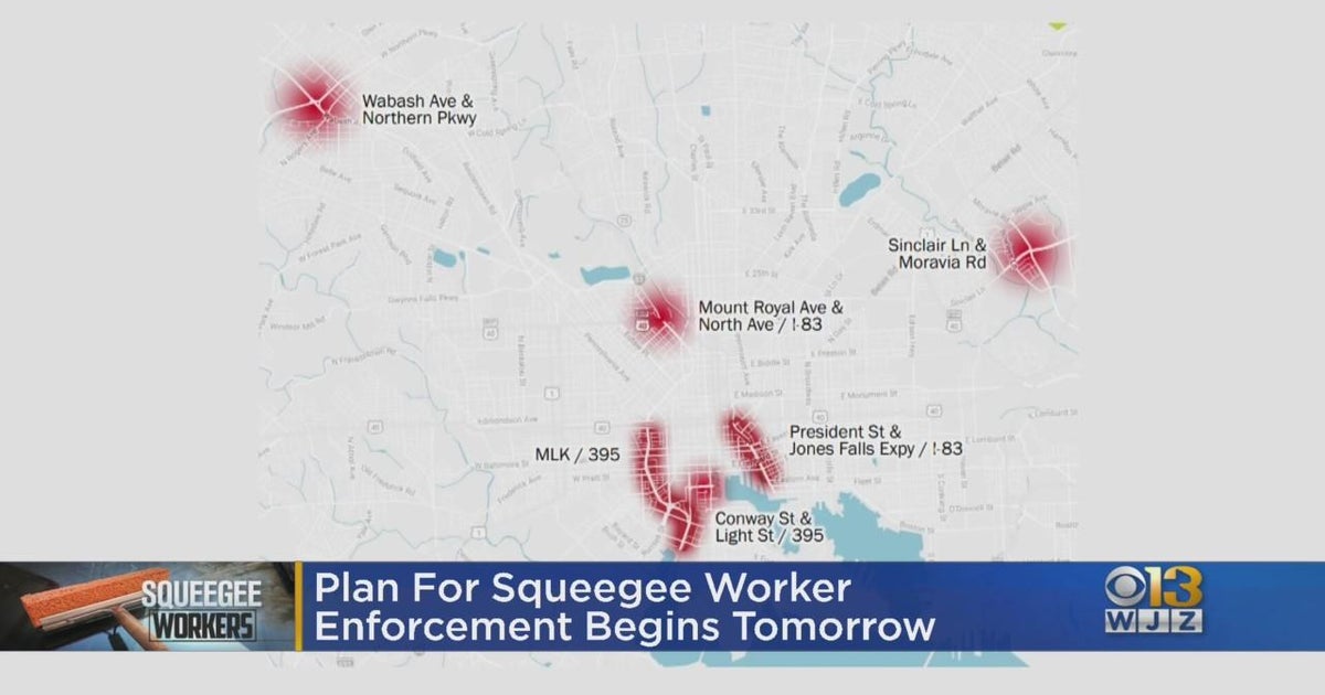Plan for squeegee worker enforcement to begin Tuesday CBS Baltimore