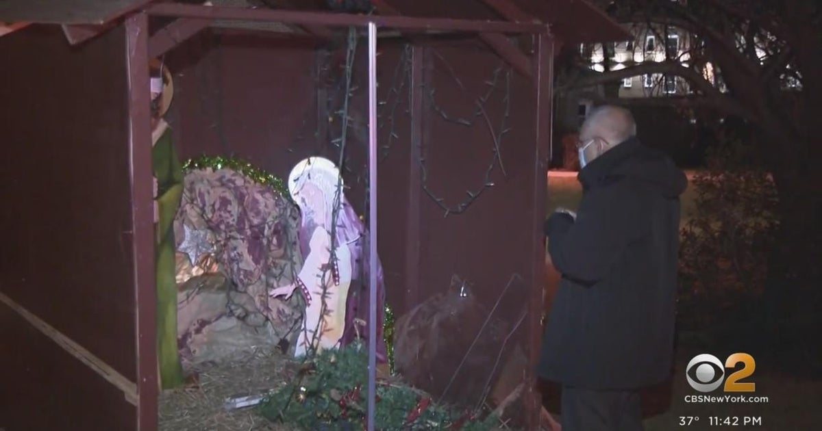 Nativity scene at Queens church vandalized CBS New York