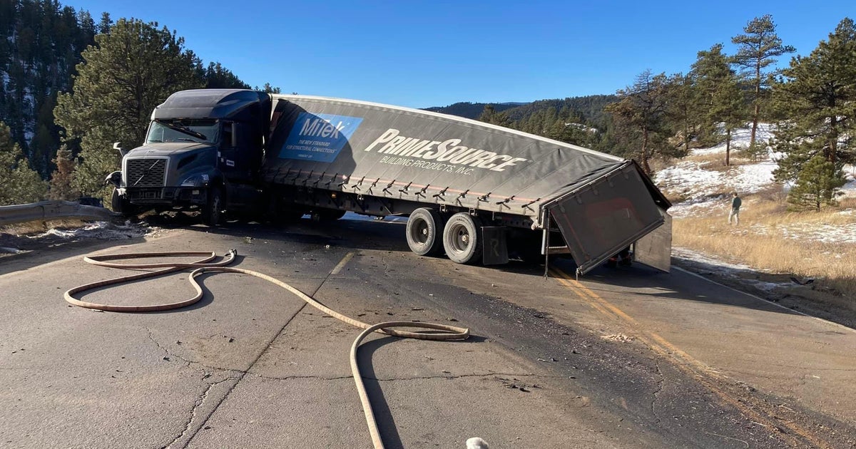 Highway 285 Reopens After Closure For Jackknifed Semi Fuel Spill CBS highway-285-reopens-after-closure-for-jackknifed-semi-fuel-spill-cbs
