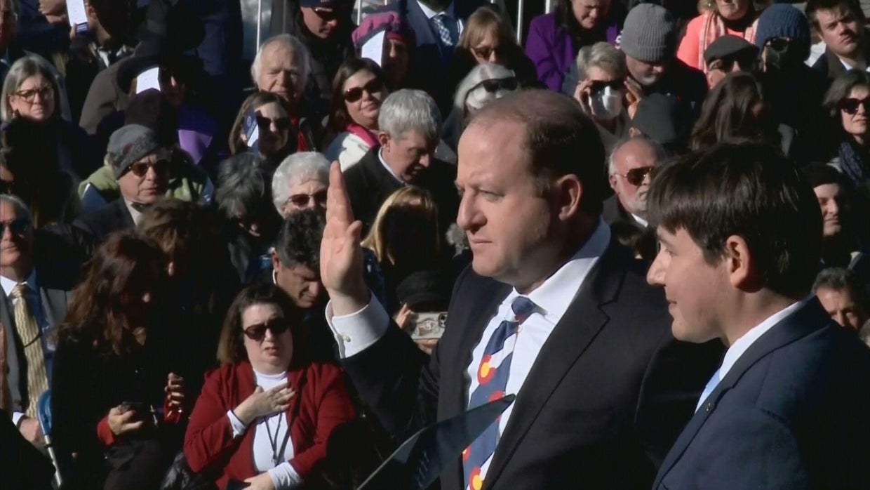 Gov. Jared Polis is sworn in for his second term - CBS Colorado