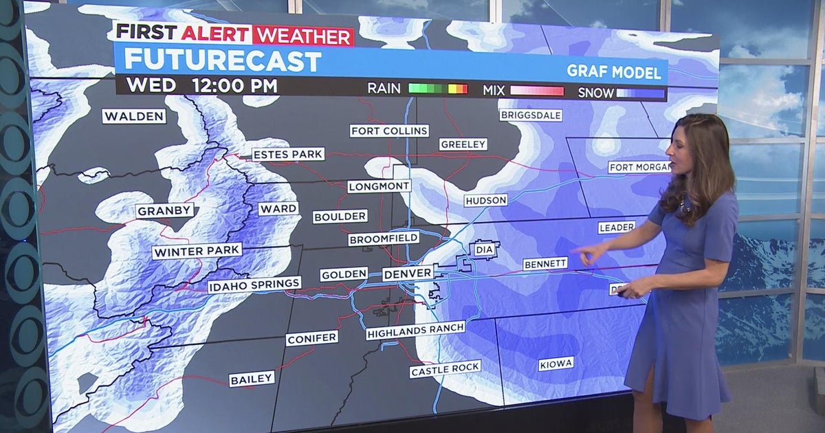 Winter storm brings light snow, cold temperatures to Denver - CBS Colorado