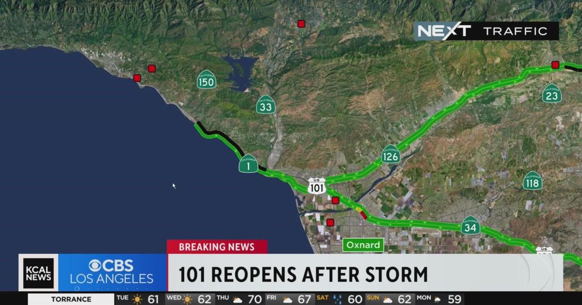 101 Freeway Opens After Storm - CBS Los Angeles