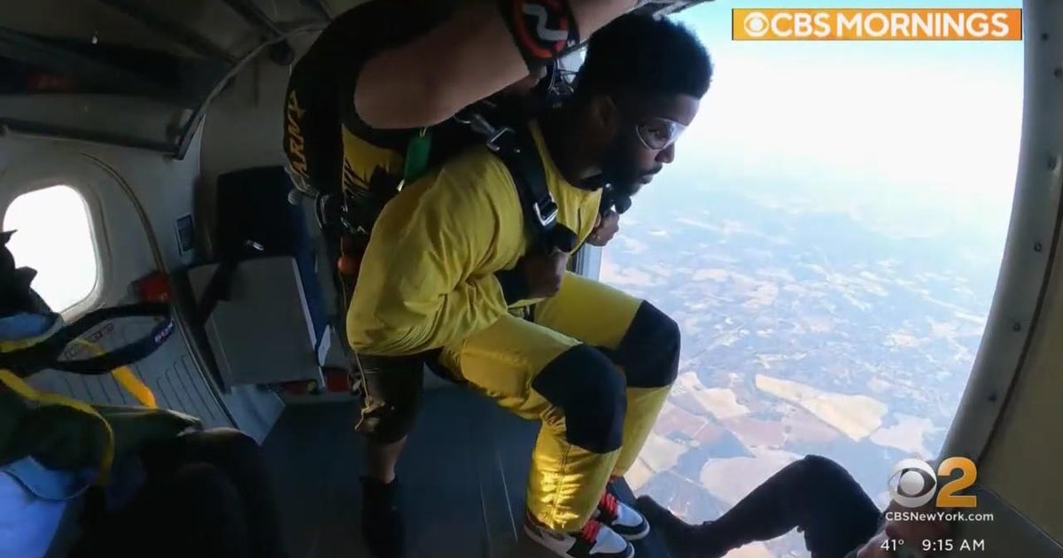 Nate Burleson on facing his fear of heights - CBS New York