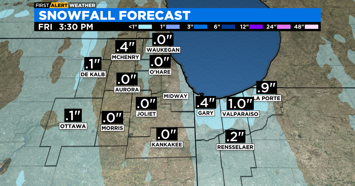 Chicago First Alert Weather: Scattered snow showers tonight - CBS Chicago