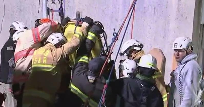 How crews saved a man from a trench in Allentown - CBS Philadelphia