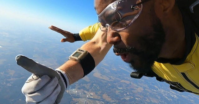 Never Too Late: Nate Burleson faces his fear of heights - CBS News