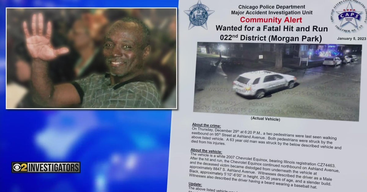 No one has been arrested in hit-and-run that killed man - CBS Chicago