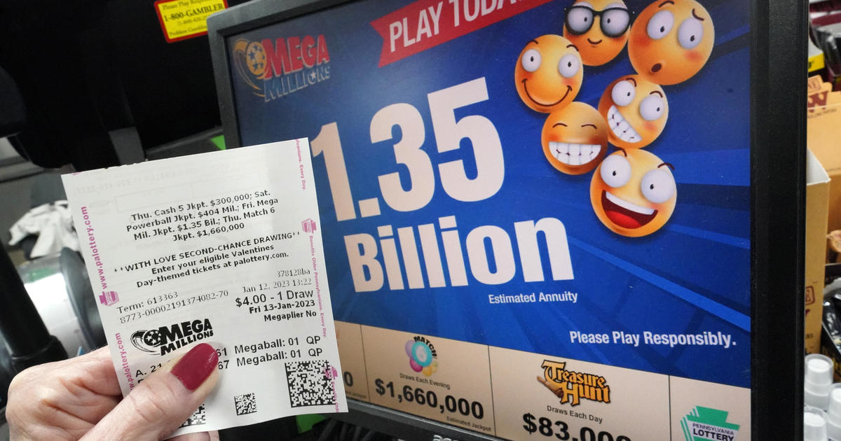Friday the 13th Mega Millions jackpot set at $1.35 billion; 4th largest in U.S. history – CBS San Francisco