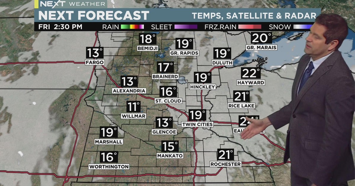 NEXT Weather: After chilly Friday, warmer weekend ahead - CBS Minnesota