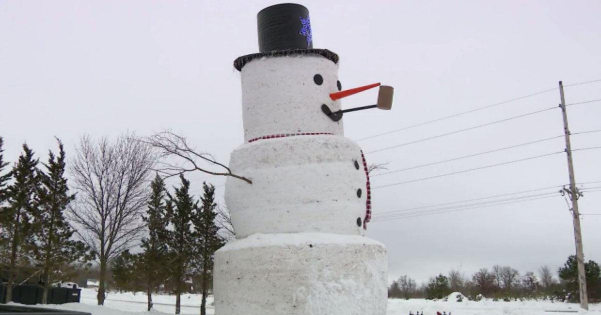 You could make over an 80-foot-tall snowman with all the snow on