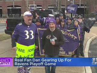 Where's Marty? Showing some Ravens pride before the playoff game 