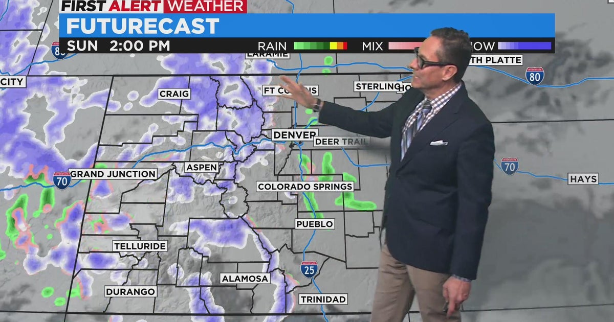 Warm weekend start with Sunday snow - CBS Colorado