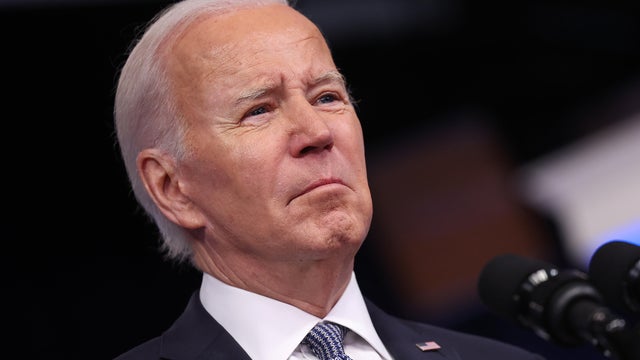 President Biden delivers remarks on the economy and inflation in the Eisenhower Executive Office Building on January 12, 2023, in Washington. 