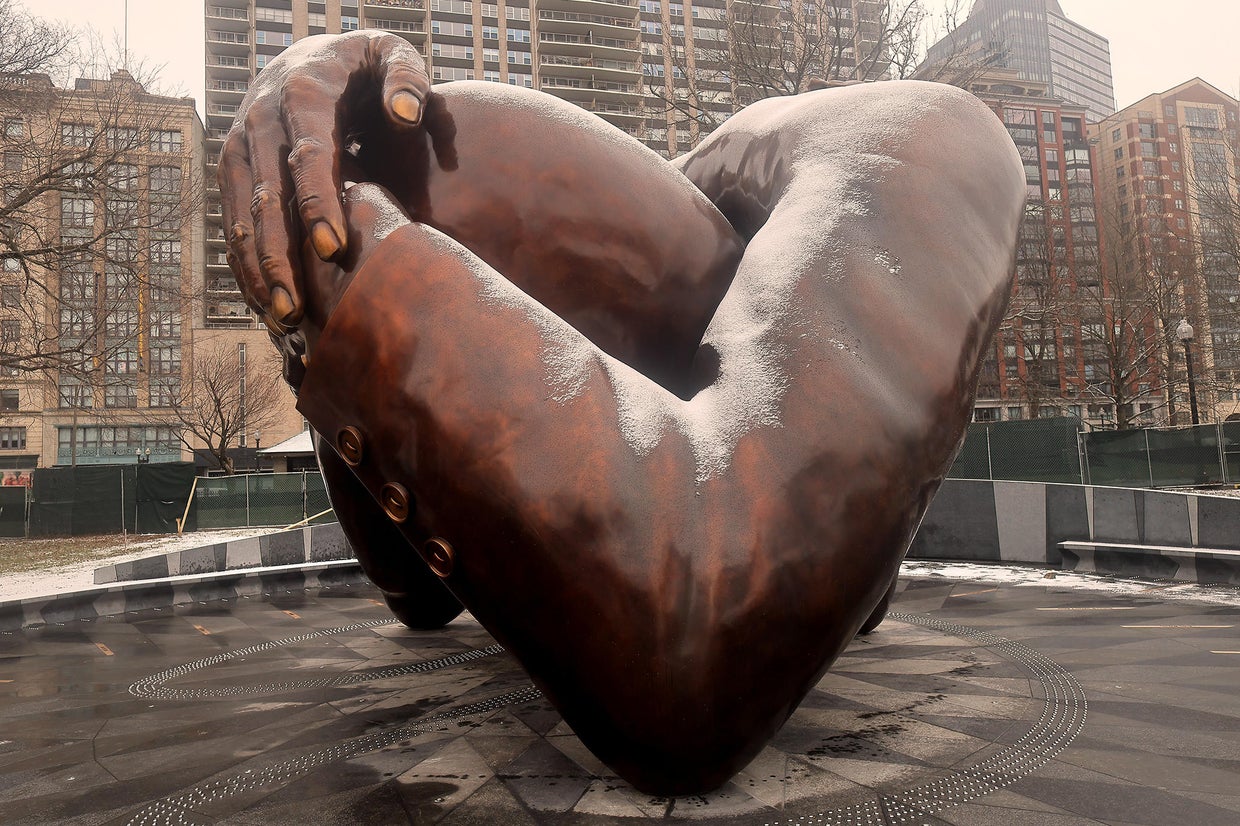 Monument honoring Dr. Martin Luther King Jr. and Coretta Scott King