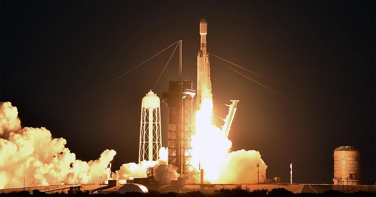 Powerful Falcon Heavy launches two Space Force satellites in spectacular fashion