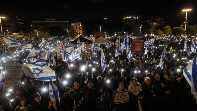 Protest against Netanyahu's government in Israel 