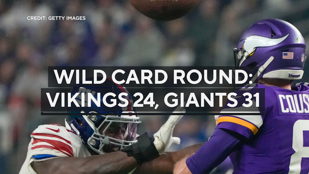 Giants bring Vikings' season to a close with 31-24 win in 1st round of  playoffs