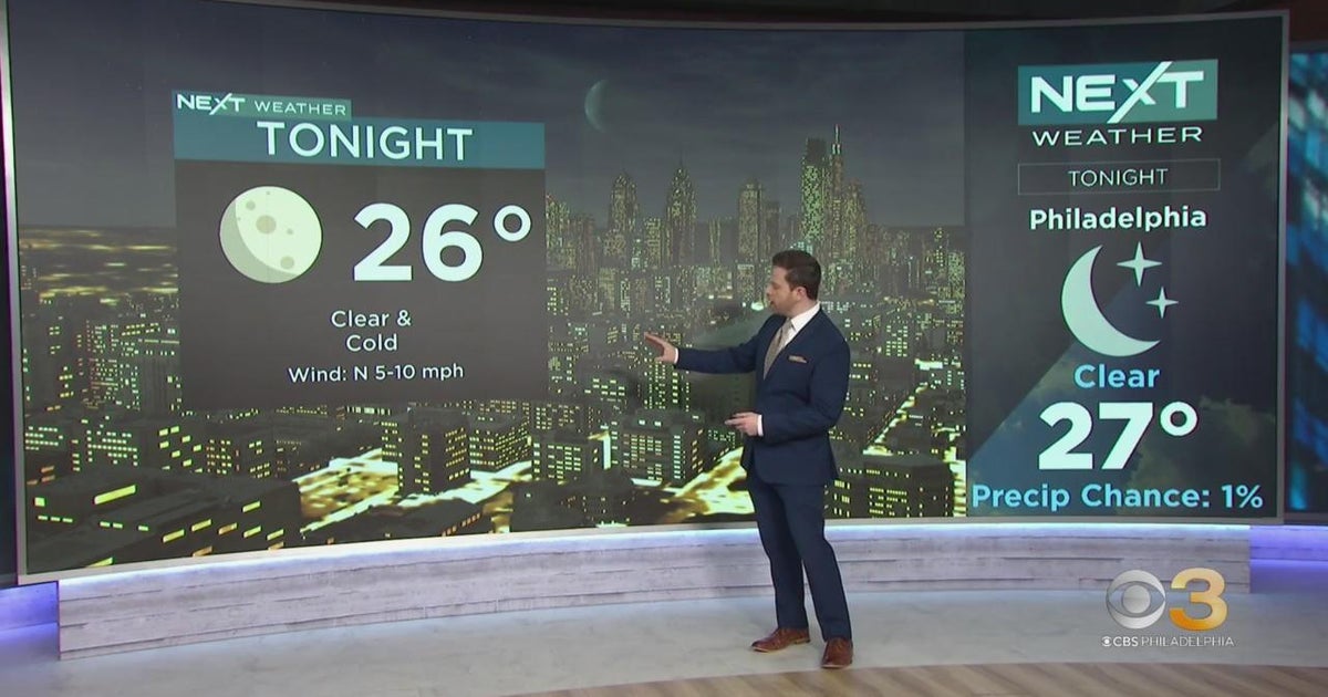 NEXT Weather: Rain chances for Tuesday and Thursday - CBS Philadelphia