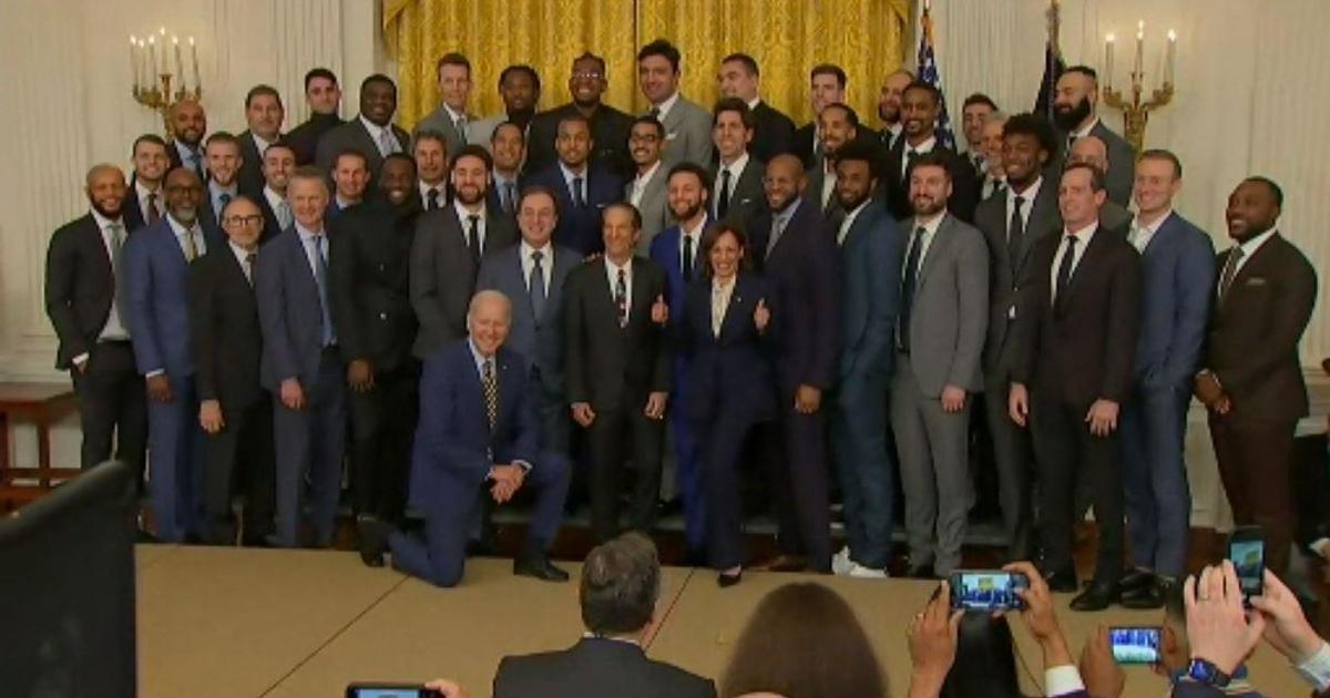 Golden State Warriors at White House event with President Biden, Vice