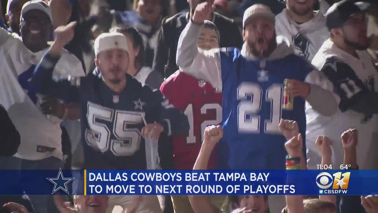Dallas Cowboys defeat Tampa Bay Buccaneers in first road playoff game win  in 30 years - CBS Texas