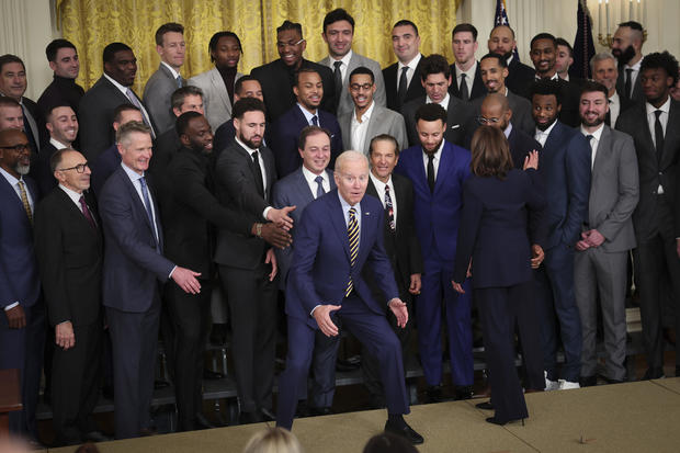 President Biden Welcomes The NBA Champions Golden State Warriors To The White House 