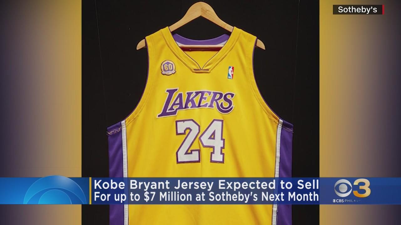Kobe Bryant jersey could fetch up to $7 million at auction - CBS  Philadelphia