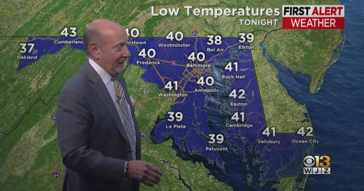 Marty Bass has your Tuesday afternoon forecast CBS Baltimore