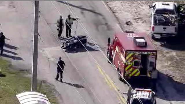 Broward accident scene 