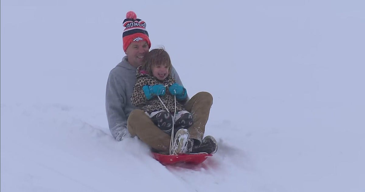 Kids enjoy snow day at Ken Caryl sledding hill CBS Colorado
