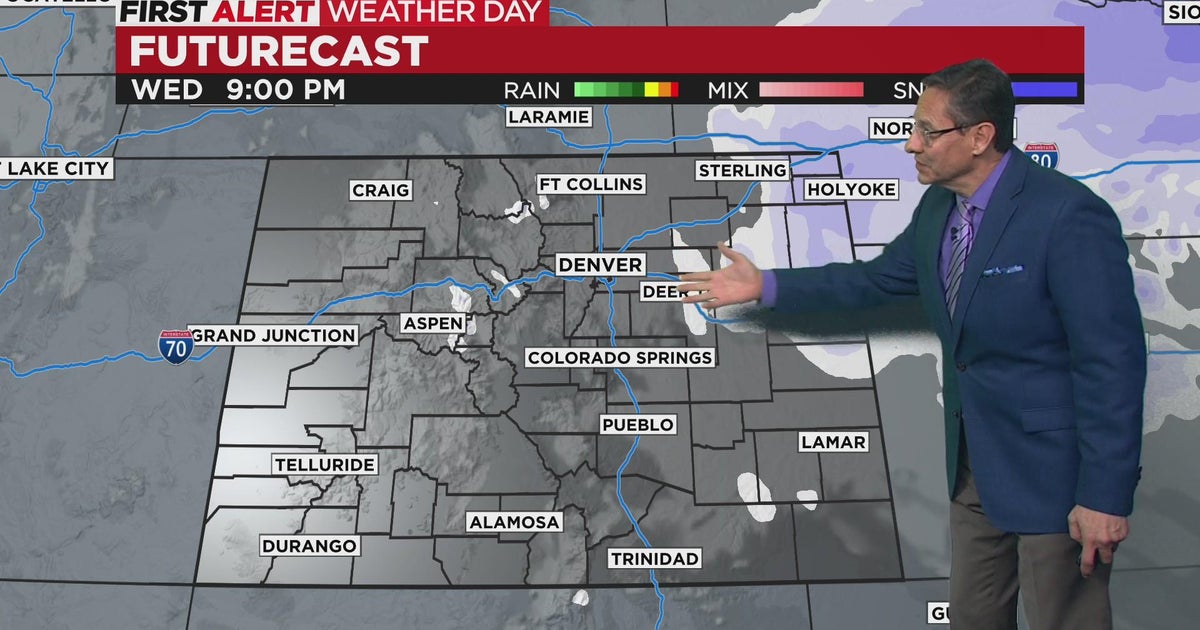 Snow storm moves out with a break in the action on Thursday - CBS Colorado
