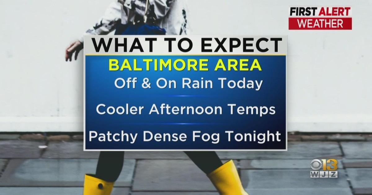 Maryland Weather: Off-and-on rain Thursday