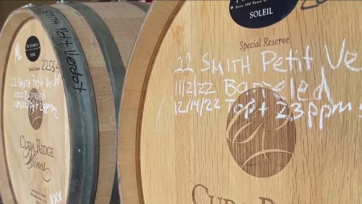 Cuda Ridge wine barrels 