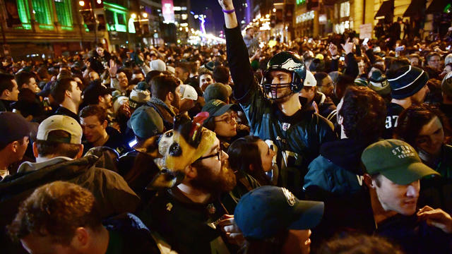Philadelphia Eagles Fans Celebrate Win In Super Bowl LII Over New England Patriots 