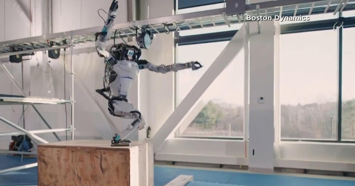 Web Extra: Boston Dynamics' Atlas Robot shows off skills - CBS Boston