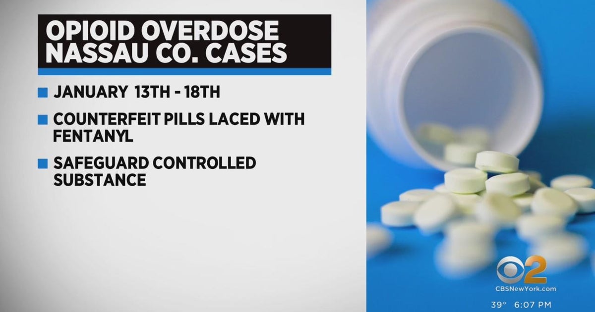 Nassau County police warn of recent spike in opioid overdoses - CBS New ...