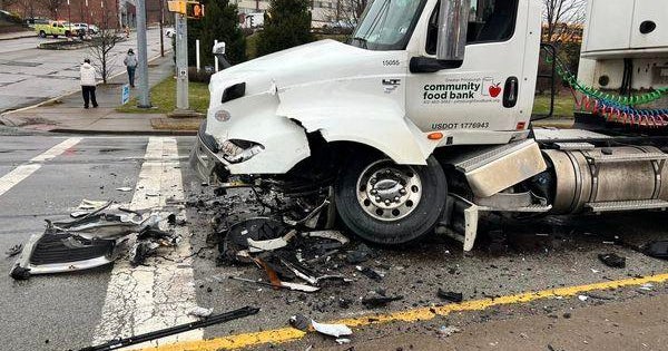 2 injured after SUV collides with tractortrailer CBS Pittsburgh