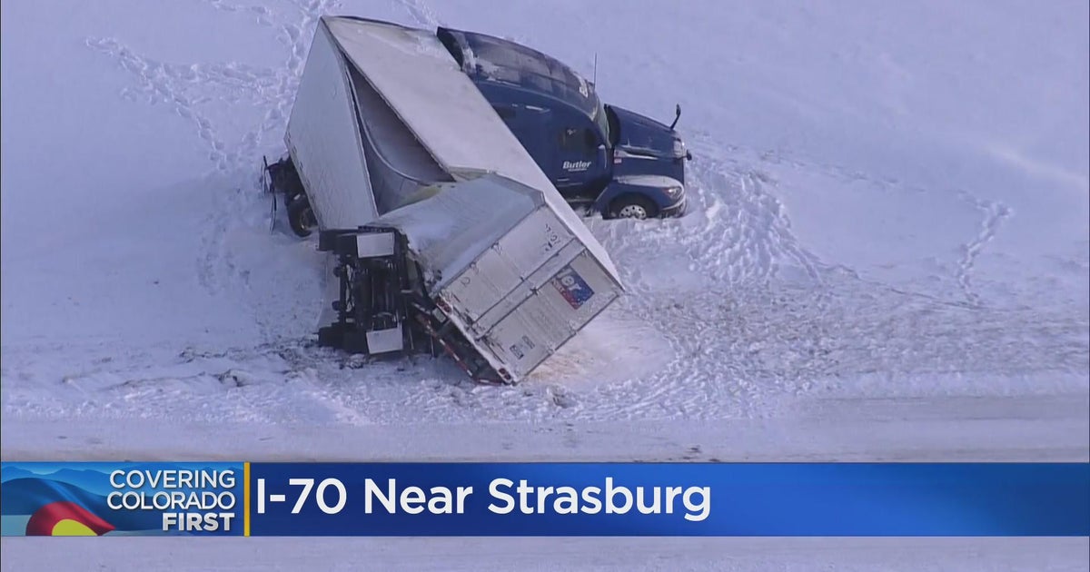Crews still cleaning up semi crashes near Strasburg, EB I70 closed