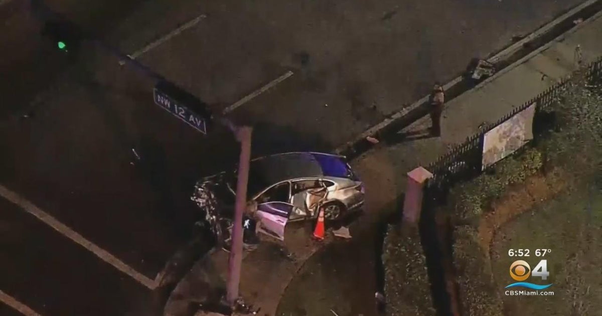 Miami-Dade law enforcement officer, female wounded in Miami Gardens crash