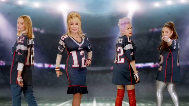 Dolly Parton leads star-studded music video in Patriots jersey to
