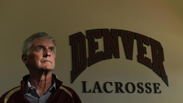University of Denver mens lacrosse coach Bill Tierney in his office on the campus 