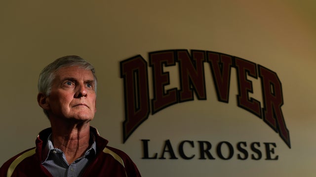 University of Denver mens lacrosse coach Bill Tierney in his office on the campus 
