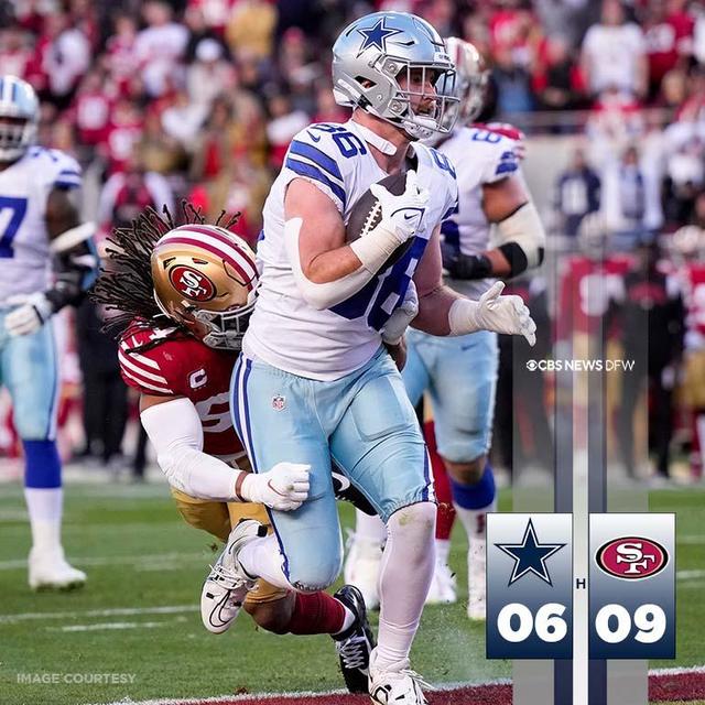 Cowboys don't pull off late miracle, fall to 49ers 19-12 in NFC