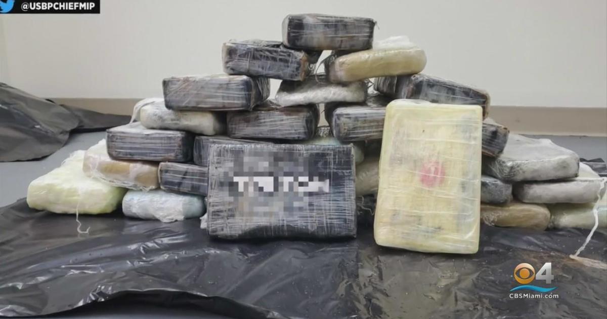 Nearly 150 pounds of packaged cocaine washed up on Big Pine Key - CBS Miami