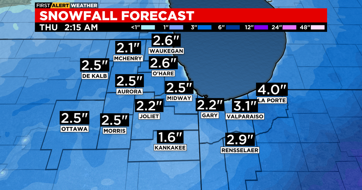Chicago Weather Alert 24 inches of snow makes slow travel CBS Chicago