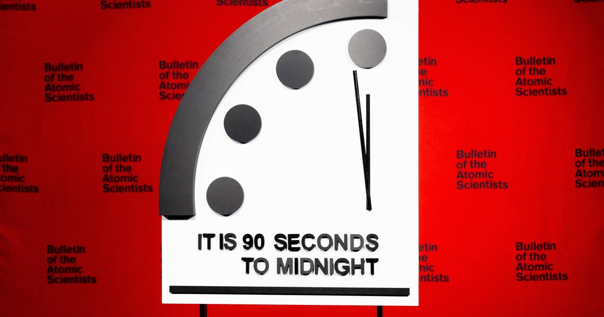 Doomsday clock hits 90 seconds to midnight as world gets closer than